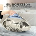 thumbnail image 4 of Yayeee Pillowcase Standard Size Set of 2 Satin Wrinkle Resistant Pillow Case, Black Deer, 4 of 8
