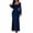 Navy, variant on Wedding Guest Maxi Dresses for Women Lace Long Sleeve Sweetheart Neck Cocktail Bride Dress Elegant Ruched A Line Formal Evening Party Gown