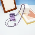 thumbnail image 4 of Teissuly For Sangsung Glaxy Buds 2 Bluetooth Headphones Silicone Anti-Lost Cord Hanging Neck Strap, 4 of 5