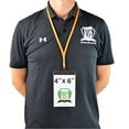 thumbnail image 4 of 10 Pack - Premium 4X6 Badge Holder with Lanyard - Heavy Duty Extra Large Badge and Credential Holders for Special Events (Max Insert 4" X 6") (Orange), 4 of 4