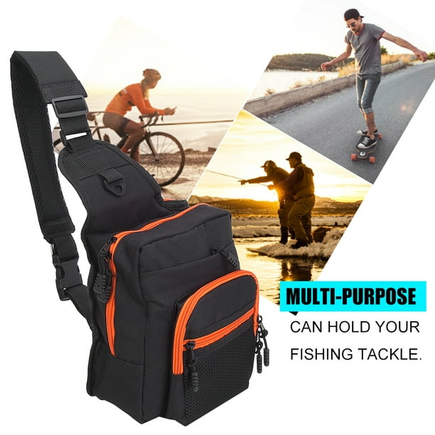 Outdoor Sports Bag,Polyester Multi Functional Fishing Fishing Tackle  Crossbody Bag Fishing Bag Custom Engineered