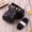 Black, variant on Full Body Camera PU Leather Case Bag with Strap for Canon EOS M10