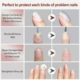 thumbnail image 4 of FZANEST Rubber Base Gel For Nails, Base Clear Sheer Color Gel Nail Polish,Elastic Rubber Base Coat, Extension Gel in a Bottle 15ml (Milky Cream White), 4 of 5