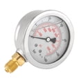 thumbnail image 2 of Hydraulic Pressure Gauge, Manometer, G1/4" Thread For Pressure Measuring With Metal Outer Case 0~600 Bar Easy Reading, 2 of 8