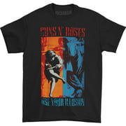 Official Guns N' Roses 1991 Illusion Black Short Sleeve Band Graphic Tee Unisex