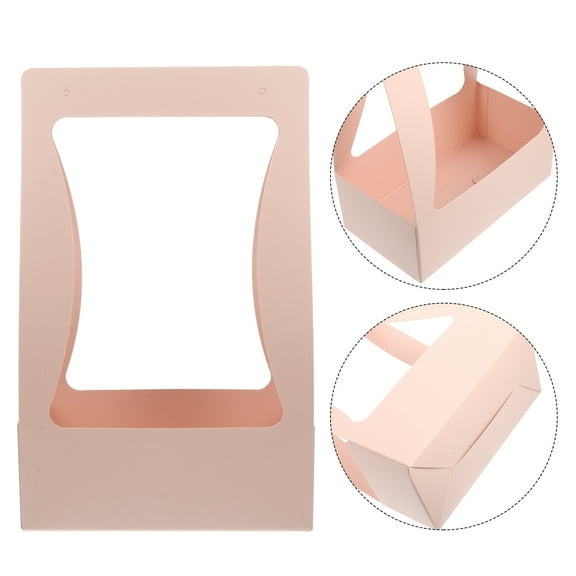 WEAVILUX Valentine's Day Box Pink 2Pack For Flowers