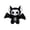 Black, variant on Knisume Halloween Toys Plush Toy Stuffed—Dark Night Skeleton Bat Animal for Decoration and Gifts, Spooky Gothic Bat Plushies for Party Decor and Collectors