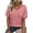 Pink(Womens Shirts), variant on GUACER Womens T Shirts Trendy V Neck Short Sleeve Blouses Relaxed Fit Pocket Casual Tee Tops