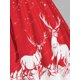 thumbnail image 4 of Más el tamaño de la Navidad del copo de nieve Elk ata para arriba el vestido de O Anillo Rosegal Vestidos Estampados Tallas Grandes, 4 of 5
