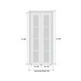 thumbnail image 5 of Sliding Closet Bi-fold Doors 64 x 96 inches | Planum 0011 Oak with Frosted Glass | Sturdy Tracks Moldings Trims Hardware Set | Wood Solid Bedroom Wardrobe Doors, 5 of 5
