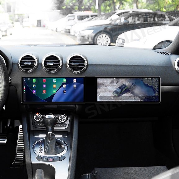 SNATEEN Dual 12.3 inch Carplay Screen/Radio/Multimedia Player for Audi TT 2008-2014 Car Navigation/GPS Upgrade Headunit Android Display 1080P Touch Screen Receiver Replace System
