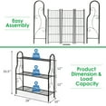 3 Tier Metal Plant Stand Plant Display Rack with Adjustable Feet ...