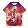 thumbnail image 4 of Hazbin Hotel Moda Casual Mujer Impreso Manga Corta Cuello Redondo Pullover Tops Multicolor/2XL, 4 of 6