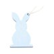 thumbnail image 1 of Adorno colgante de madera con texto en inglés "Happy Easter" para decorar el hogar en vacaciones. Conejo de color azul, 1 of 9
