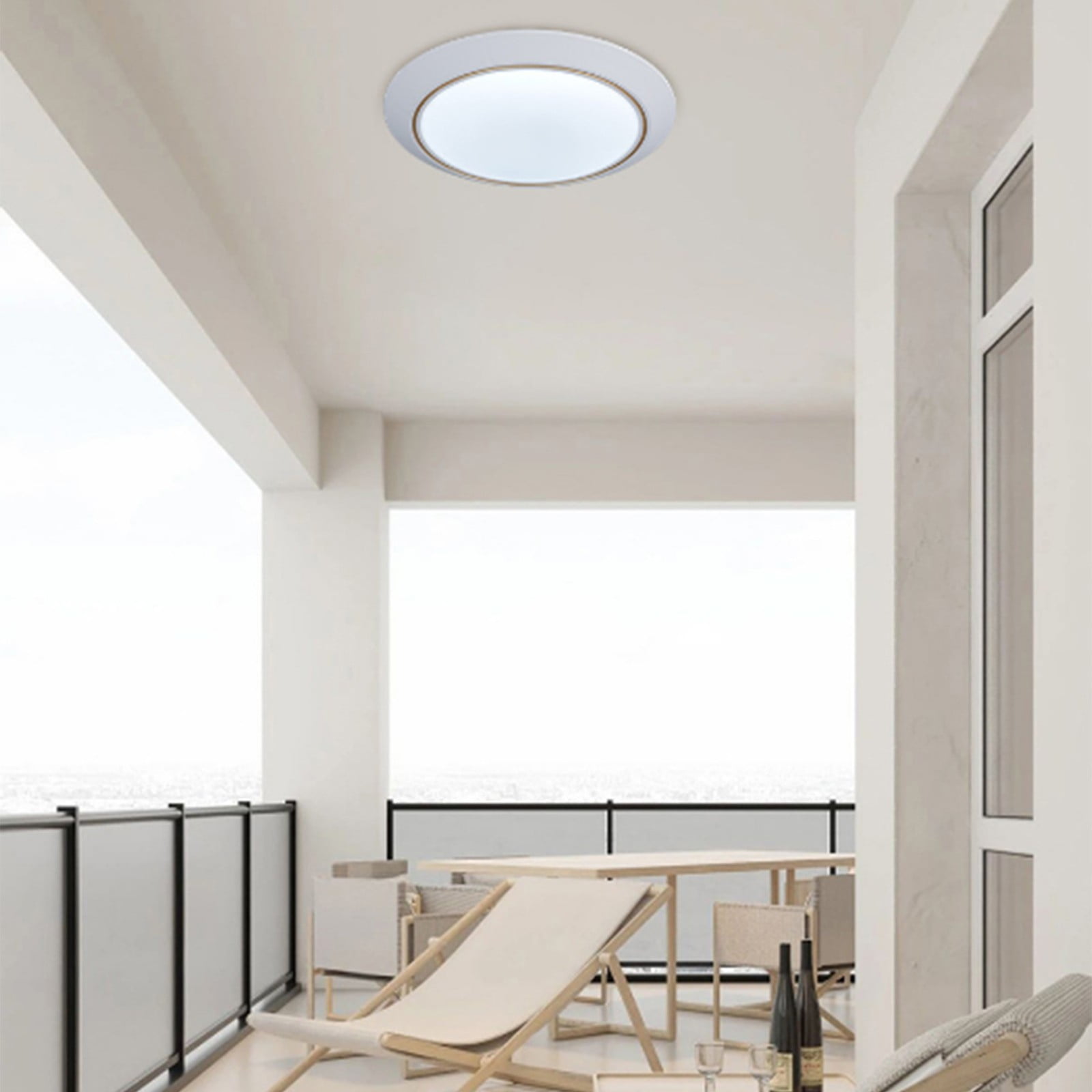 Clearance! JMYHOAM Human Body Sensing Ceiling Lights Courtyard Corridors Balcony Lights Ceiling Lights Circular Home Lighting Fixtures Outdoor and Garden