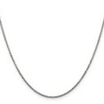 thumbnail image 2 of Auriga Fine Jewelry 14K White Gold 1.45 mm Diamond-cut Cable Chain Necklace for Women 22", 2 of 7