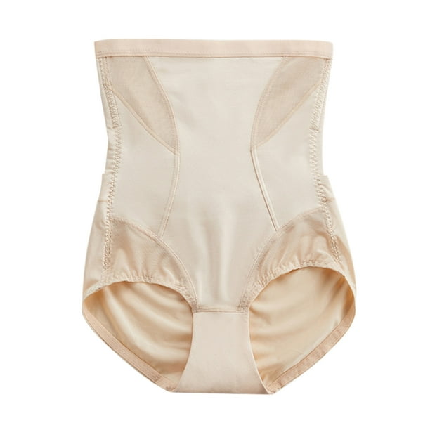 Aayomet Women's Plus Size Panties High Waist Trainer Underwear Body Shaper  (Khaki, L) 