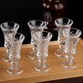 thumbnail image 3 of Round Shot Glasses, Lead Free Glass, Clear Shot Glass with Heavy Base, 3 of 5
