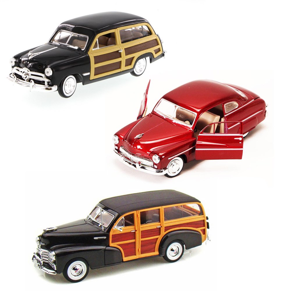 Best of 1940s Diecast Cars Set 28 Set of Three 1/24 Scale Diecast