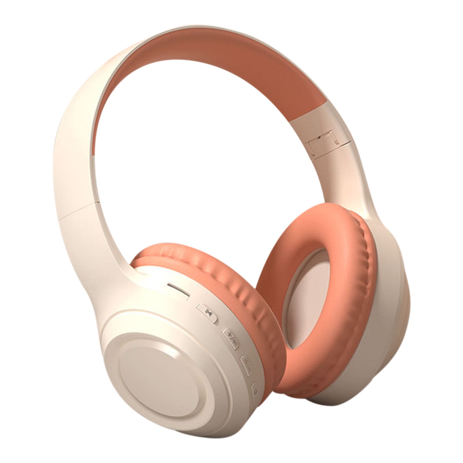 LACKUST Gradient Noise-Cancelling Bluetooth Headsets,Clearance Noise Cancelling Bluetooth Headphones for Kids,Superior Battery Life,Remote Control,Orange