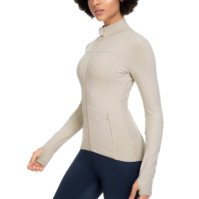Chaqueta deportiva QUEENIEKE Athletic Workout para mujer, color gris XS