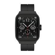 E EYAFA 3D Flexible High-Definition Curved 1.95 inch AMOLED Screen Bluetooth Call Sports Watch for Men and Women-Black