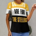 thumbnail image 6 of Sundays Steelers Fan Gear T Shirts Basic T-Shirt Short Sleeve Ladies Tee Shirt Summer Graphic Clothing, 6 of 6