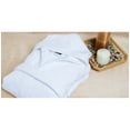 thumbnail image 5 of 100% Cotton Hotel Bathrobe White Plush Velour Kimono 48 x 63 Unisex, 5 of 10