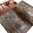 thumbnail image 2 of Brown Area Rug 6x9 FT, Non Slip Living Room Throw Carpet, Retro Oil Painting Modern Abstract Art Aesthetics Washable Soft Large Floor Carpet Non-Shedding Rug for Bedroom Dining Room Play Room, 2 of 9