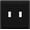 Black, variant on ENERLITES Toggle Light Switch Wall Plate, Glossy Finish, Standard Size 2-Gang, Double Switch Cover, Unbreakable Polycarbonate Thermoplastic, White