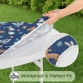 thumbnail image 5 of Dark Blue Princess Fairy Forest Pattern Round Fitted Tablecloth with Elastic Edge,Dining Table Cover Waterproof,Outdoor Round Tablecloth for Camping,Dining,Indoor and Outdoor, 5 of 7