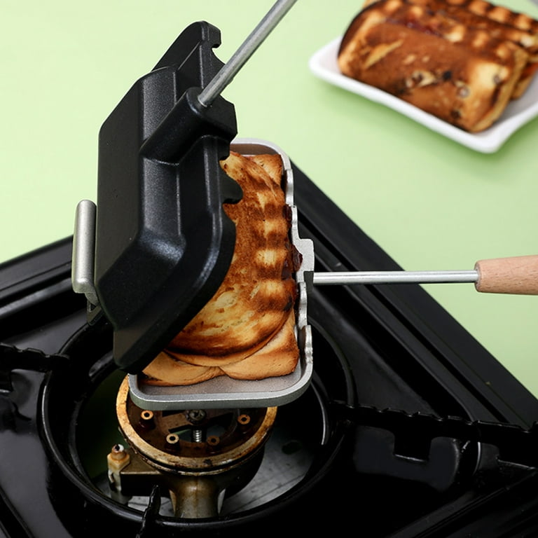 Sandwich Maker for Gas Stove Single Pie Pan Portable Campfire
