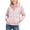 Pink, variant on Girls Floral Jacket 2-12 Long Sleeve Double Layer Hooded Windbreaker with Pocket Pink Size 5T