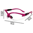 thumbnail image 3 of Global Vision Cougar Hot Pink Safety Glasses with Clear Lenses, 3 of 7