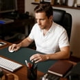 thumbnail image 4 of Klonfd Large Pad Desk Mat With Leaf Print For Home Gaming And Study 400x900mm Rubber Keyboard Pad Home & Pad Nice Edge Thick Desk Mat Laptop Slip, 4 of 6
