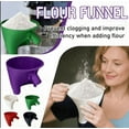 thumbnail image 6 of Flour Funnel for Kitchen Aid Mixer, Kitchen Aid Attachments for Mixers Accessories,Diameter Enables Guided Pouring Tilt-Head,Stand Mixer Attachment， Prevents Spills and Messes(White), 6 of 15
