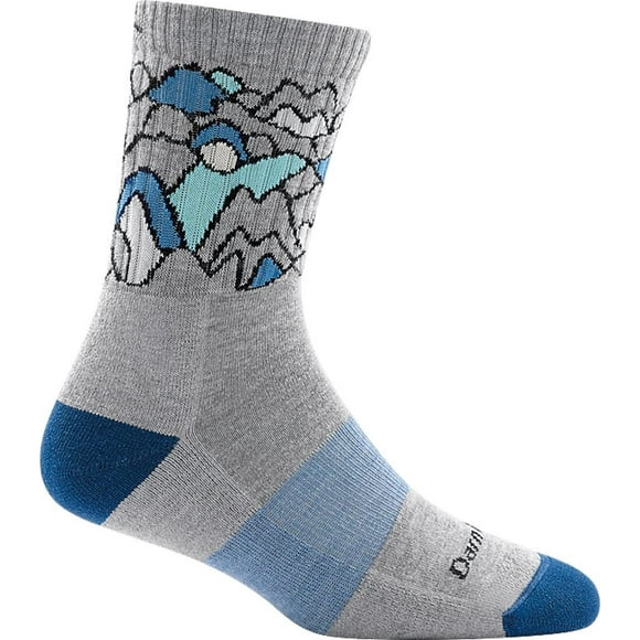 Darn Tough Coolmax Zuni Micro Crew Cushion Sock - Women's Light Gray Large