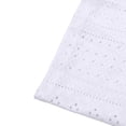 thumbnail image 7 of ClodeEU Women's Plus Size Crochet Lace Round Neck Top,Asymmetric Hem Long/3/4 Sleeve Blouse White,Womens Plus L, 7 of 7