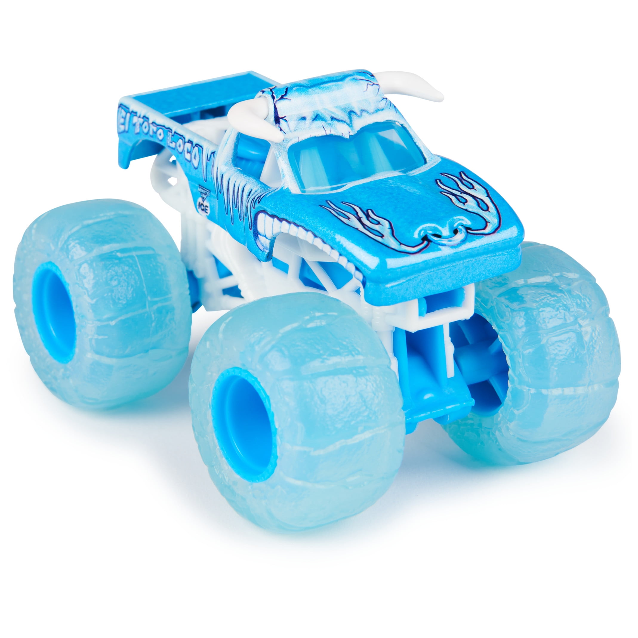 Monster Jam Official Fire and Grave Digger and El Toro Loco Die-Cast Monster Trucks