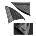 thumbnail image 4 of 2 unids/set pegatina decorativa embellecedora de cubierta triangular para puerta y ventana de coche para MG ZS 17-18 fibra de carbono, 4 of 9
