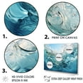 thumbnail image 3 of Designart "Fusion Of Marine Blue And White III" Ocean Canvas Prints, 3 of 7