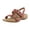 Withered Rose Leather, variant on Women's Reese Sandal Tan Leopard Suede - J2154L6201