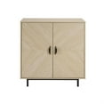 thumbnail image 5 of Demi Bonn Storage Cabinet with Doors, Modern Accent Cabinet,Wood Grain Decoratio Buffet Sideboards for Living Room, Kitchen, Enterway, Beige, 5 of 11