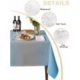 thumbnail image 2 of Blue Grey Ombre Table Cloth, Modern Gradient Abstract Art Waterproof Tablecloth for Rectangle Tables, Reusable Washable Fabric Table Cover for Restaurant Kitchen Dining Tables 60"x120", 2 of 6