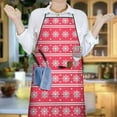 thumbnail image 6 of Christmas Adjustable Waterproof Apron for Adults 33x27 Inch – Cooking Apron with 2 Large Pockets, Durable Polyester Bib for Kitchen, Baking, BBQ, and Home Use, 6 of 6