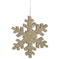 thumbnail image 2 of Vickerman 30" Champagne Glitter Snowflake Christmas Ornament, 2 of 3