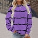 thumbnail image 4 of ICHUANYI Liquidación Mujeres Manga Larga Camisas Casuales Impresión Cuello Redondo Sudadera Jersey Suelto Túnica Tops ICHUANYI WER202308251687, 4 of 6