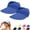 Blue, variant on Pink Sun Protection Ponytail Hat for Women 2pc Women's 50+ Sun Visor Hat Polyester,Spandex Ponytail Summer UV Packable Foldable Beach Vacation Essentials One Size