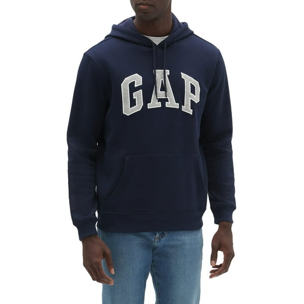 Sudadera con Capucha GAP Logo de Forro Polar Azul Marino Talla S