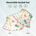 thumbnail image 5 of Daiia Cute Baby Dinosaurs Pattern Bucket Hat - Trendy Cotton Sun Hat for Beach, Golf, Fishing - Fun Outdoor Vacation Boonie for Men and Women, 5 of 9